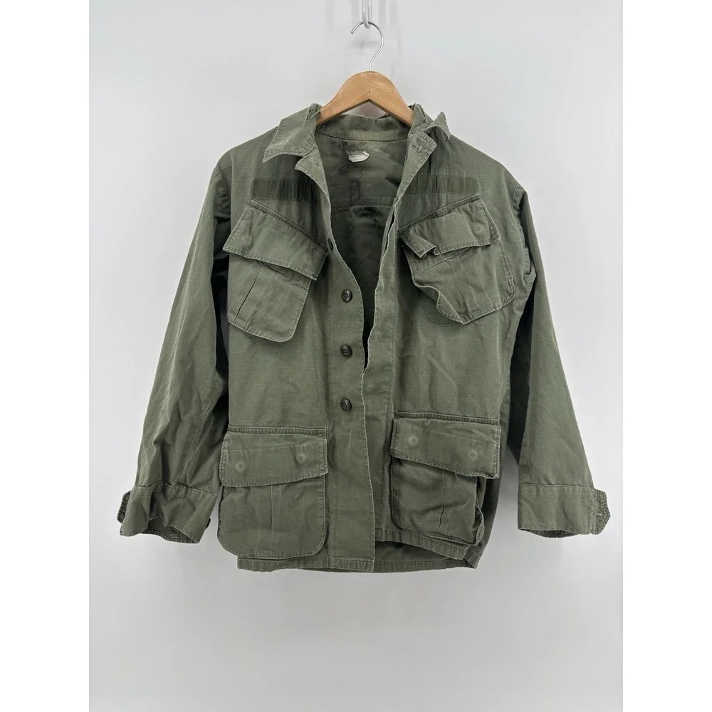 Vietnam Jacket‎ 107 Coat Man's Combat Ripstop Slant Tropical Wind Small RUGGED